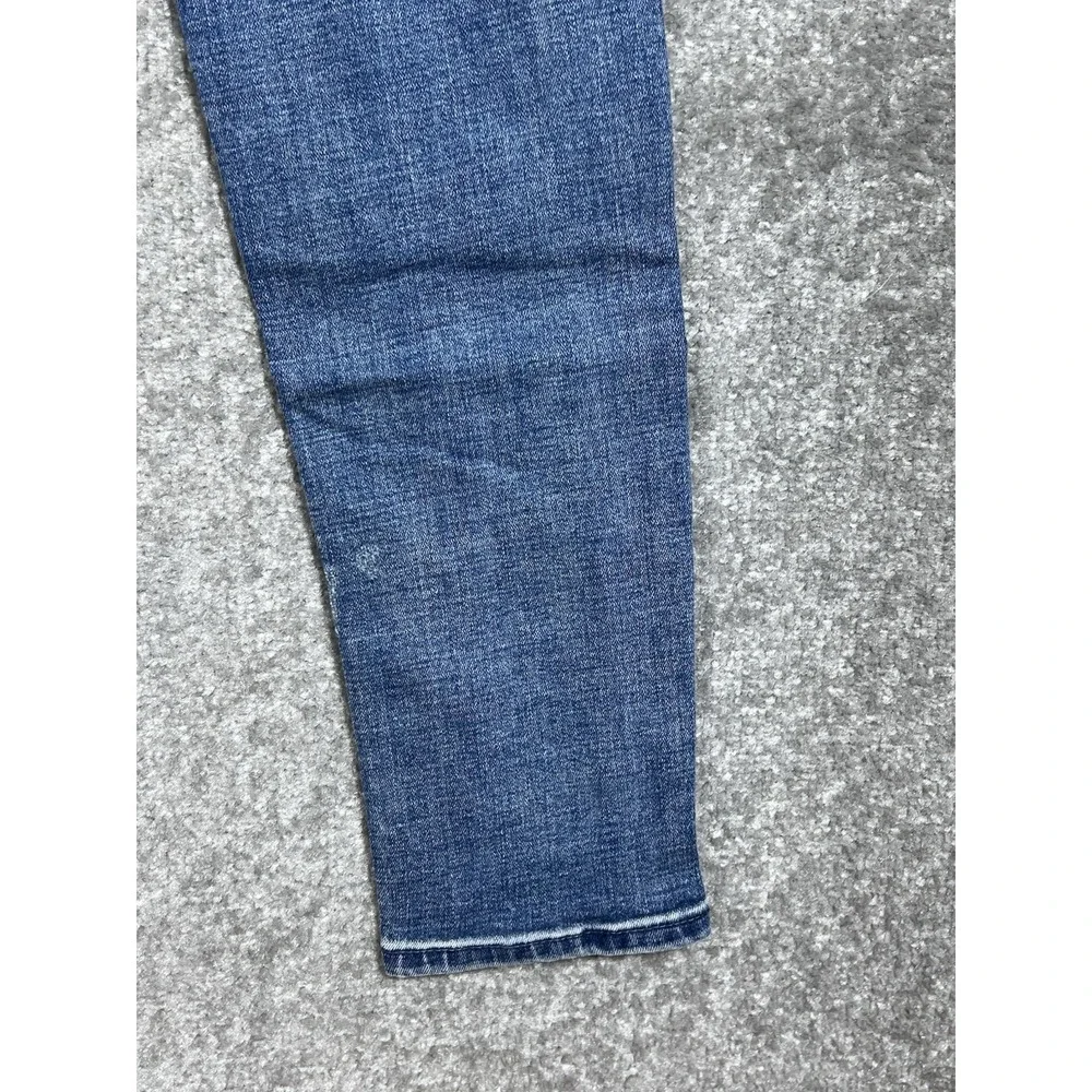 PacSun Stacked Skinny Jeans Mens 28x30 Blue Distressed Stretch Denim 5‎ Pocket